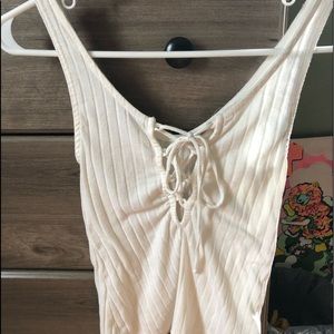 Urban Outfitters crisscross tank crop top